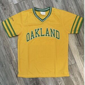 Oakland A's Athletics Baseball Stephen Vogt 21 Replica Retro Jersey Sz M